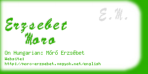 erzsebet moro business card